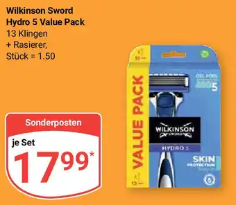 Globus Wilkinson Sword Hydro 5 Value Pack Angebot