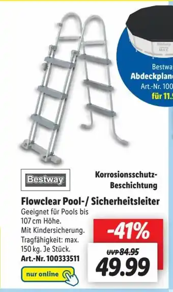 Lidl Bestway® Flowclear Pool-/Sicherheitsleiter Angebot