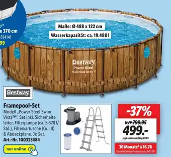 Lidl Bestway® Framepool-Set Modell ,,Power Steel Swim VistaTM". Angebot