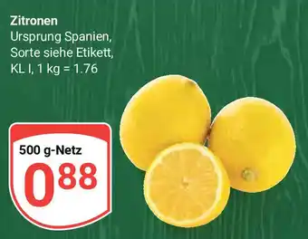 Globus Zitronen 500 g-Netz Angebot