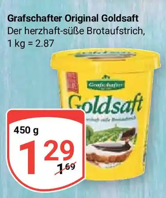 Globus Grafschafter Original Goldsaft Der herzhaft-süße Brotaufstrich, 450g Angebot