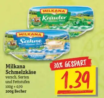 NP Discount Milkana Schmelzkäse 200g Becher Angebot