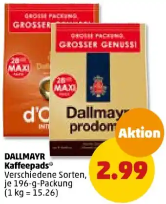 PENNY DALLMAYR Kaffeepads 196 g Packung Angebot