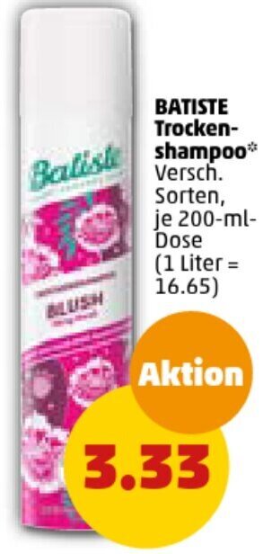PENNY BATISTE Trockenshampoo 200-ml-Dose Angebot