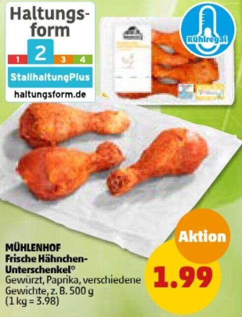 PENNY MÜHLENHOF Frische Hähnchen-Unterschenkel Angebot