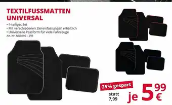 A.T.U. Textilfussmatten Universal Angebot