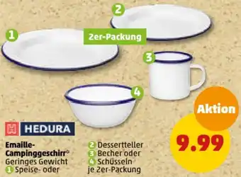 PENNY HEDURA Emaille Campinggeschirr Angebot