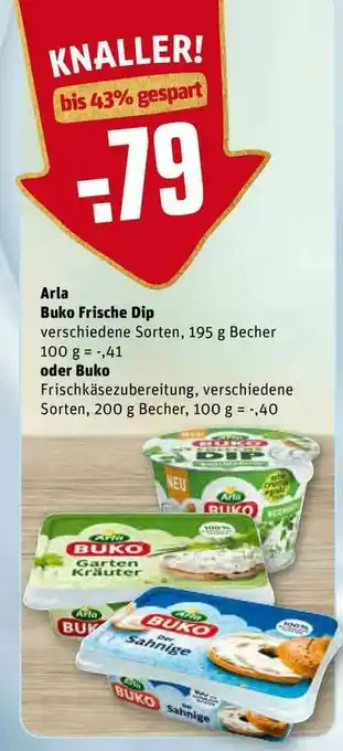 REWE Kaufpark Arla Buko Frische Dip Oder Buko Angebot