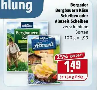 REWE Kaufpark Bergader Bergbauern Käse Scheiben Oder Almzeit Scheiben Angebot