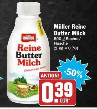 Hit Müller Reine Butter Milch Angebot