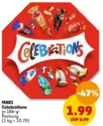 PENNY MARS Celebrations 186-g-Packung Angebot