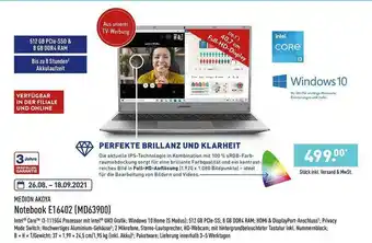 Aldi Nord Medion Akoya Notebook E16402 Angebot