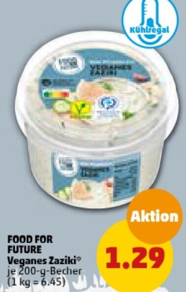 PENNY FOOD FOR FUTURE Veganes Zaziki 200-g-Becher Angebot
