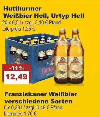 Bilgro Hutthurmer Weißbier Hell, Urtyp Hell Angebot