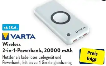 Aldi Süd VARTA 2-in-1-Powerbank, 20000 mAh Angebot