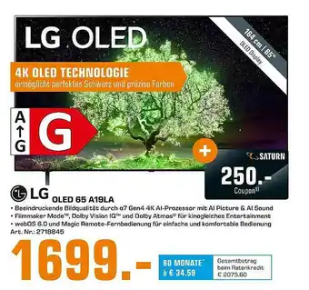 Saturn Lg Oled 65 A19la Angebot