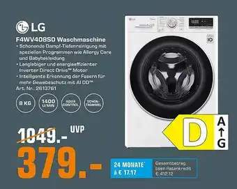 Saturn Lg F4mv408s0 Waschmaschine Angebot