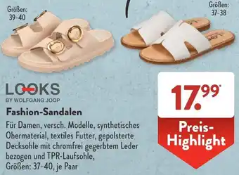 Aldi Süd LOOKS BY WOLFGANG JOOP Fashion-Sandalen Angebot