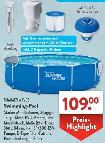 Aldi Süd SUMMER WAVES Swimming-Pool Angebot