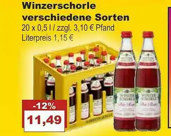 Bilgro Winzerschorle Angebot