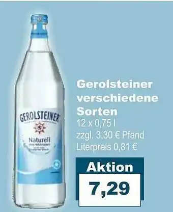 Bilgro Gerolsteiner Verschiedene Sorten Angebot