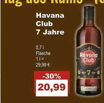 Bilgro Havana Club 7 Jahre Angebot