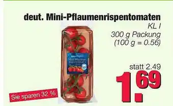 Edeka Scherer Deut. Mini-pflaumenrispentomaten Angebot