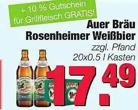 Edeka Scherer Auer Bräu Rosenheimer Weißbier Angebot