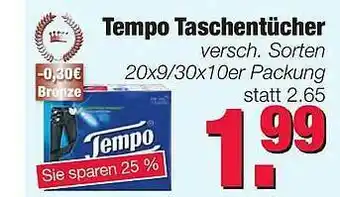 Edeka Scherer Tempo Taschentücher Angebot