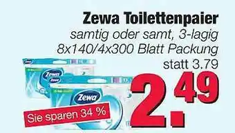 Edeka Scherer Zewa Toilettenpapier Angebot