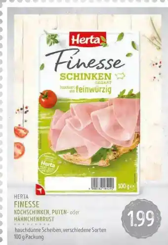 Edeka Struve Herta Finesse Kochschinken, Puten Oder Hähnchenbrust Angebot