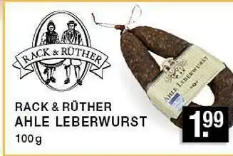 Edeka Zurheide Rack & Rüther Ahle Leberwurst Angebot