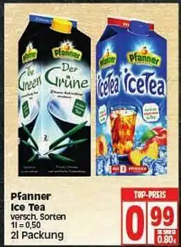 Elli Markt Pfanner Ice Tea Angebot