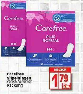 Elli Markt Carefree Slipeinlagen Angebot