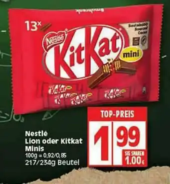 Elli Markt Nestlé Lion Oder Kitkat Minis Angebot