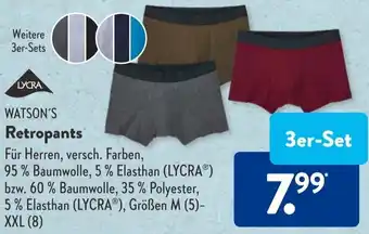 Aldi Süd WATSON'S Retropants 3er-Set Angebot