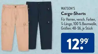 Aldi Süd WATSON'S Cargo-Shorts Angebot