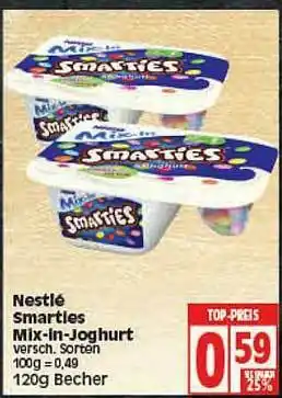 Elli Markt Nestlé Smarties Mix In Joghurt Angebot