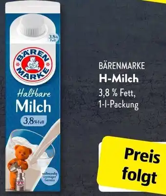 Aldi Süd BÄRENMARKE H-Milch 1-L-Packung Angebot