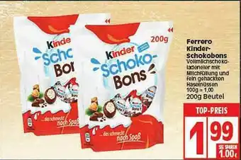 Elli Markt Ferrero Kinder Schokobons Angebot