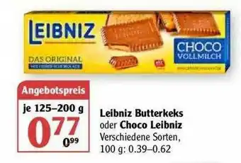 Globus Leibniz Butterkeks Oder Choco Leibniz Angebot