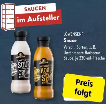Aldi Süd LÖWENSENF Sauce 230 ml Flasche Angebot