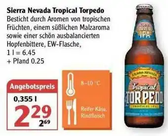 Globus Sierra Nevada Tropical Torpedo Angebot