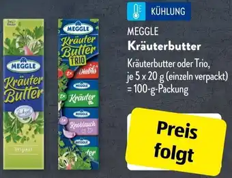 Aldi Süd MEGGLE Kräuterbutter 100 g Packung Angebot