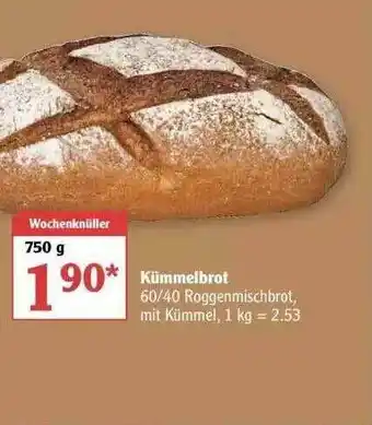 Globus Kümmelbrot Angebot