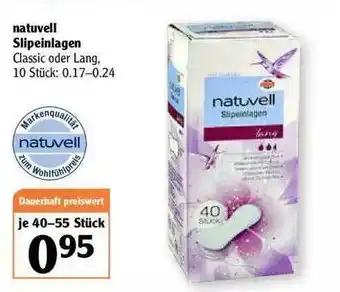 Globus Natuvell Sipeinlagen Angebot