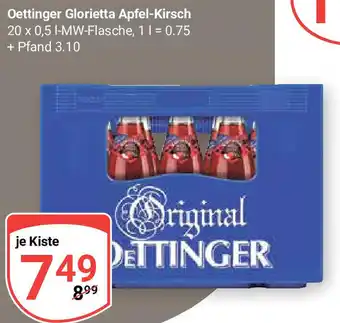 Globus Oettinger Glorietta Apfel-Kirsch 20 x 0,5 I Angebot