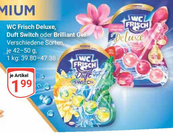 Globus WC Frisch Deluxe, Duft Switch oder Brilliant Gel 42-50g Angebot