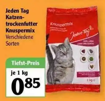 Globus Jeden Tag Katzen Trockenfutter Knuspermix Angebot