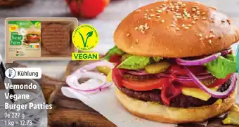 Lidl Vemondo Vegane Burger Patties 227 g Angebot